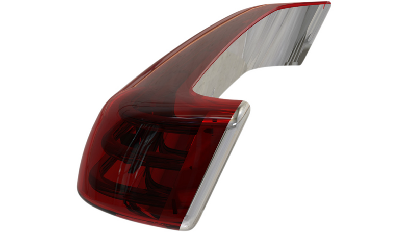 CUSTOM DYNAMICS Saddlebag Lights - BCM - Chrome/Red - FL '14-'25 - PB-SB-BCM-CR