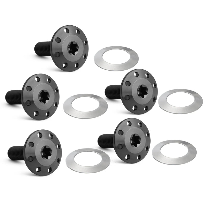 ARLEN NESS Bolt Kit - Holeshot/Rotor/Front - Spoke Mount - Black - 5 Pack - '14-'23 FLT - 300-907 - PartsOutlet.com.au