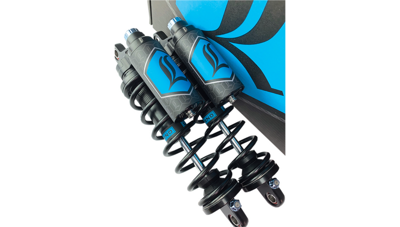 LEGEND SUSPENSION REVO ARC Piggyback Shocks - Heavy Duty - Black - 14" - '04+ Sportster - 1310-1897