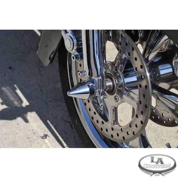 LA CHOPPERS AXLE CAPS-SPIKE CHROME FOR HD - LA-7811-00 - PartsOutlet.com.au