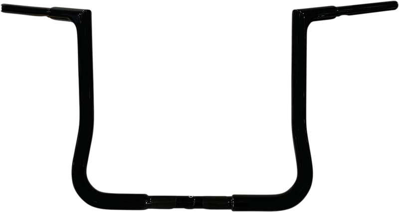 FAT BAGGERS INC. 1-1/4" EZ Install Flat Top Handlebar - 14" - Black 705014-B