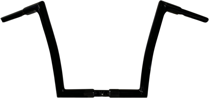 FAT BAGGERS INC. 1-1/4" EZ Install Flat Top Handlebar - 12" - Black 706012-B