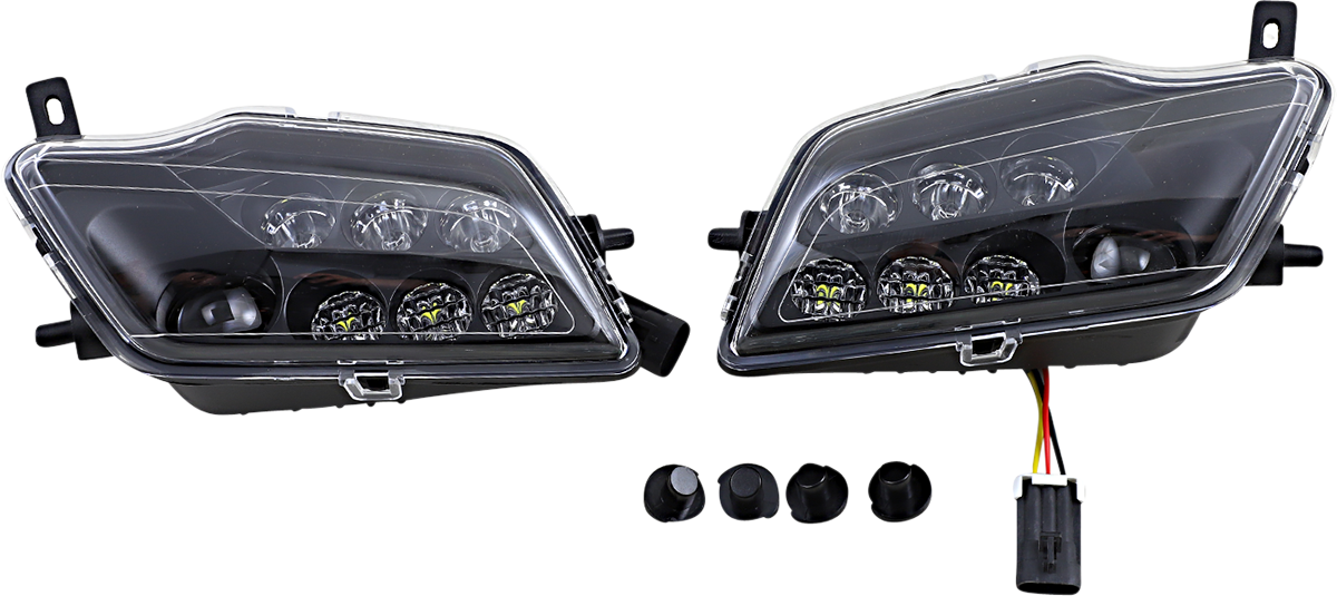 MOOSE UTILITY LED Headlight - Honda Pioneer '16-'20 - Clear - 400-1207-PU