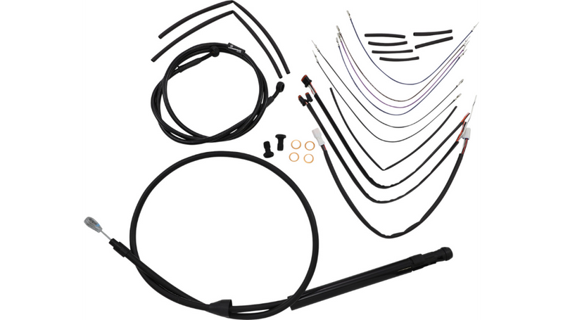 BURLY BRAND Control Kit - 14" Ape Hanger Handlebars - Softail '18-'24 - B30-1260