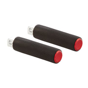 ARLEN NESS KNURLED FOOTPEGS, RED - STANDARD MALE MOUNT - 07-938 - PartsOutlet.com.au