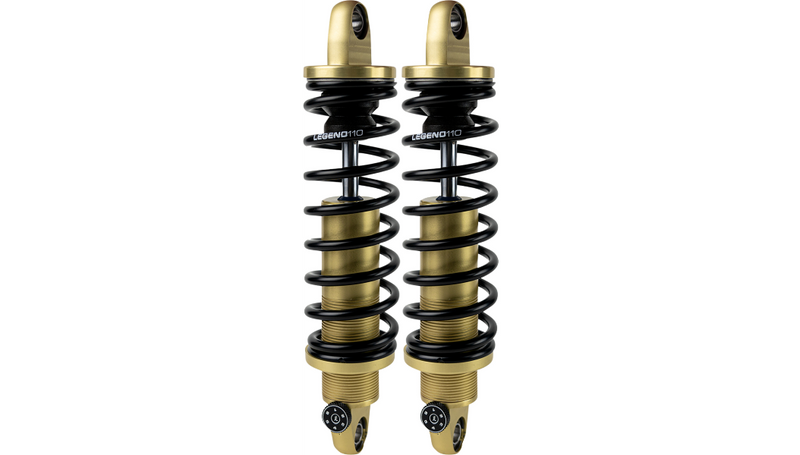 LEGEND SUSPENSION REVO-A Adjustable Dyna Coil Suspension - Gold - Standard - 12" - FXD '91-'17 - 1310-1742