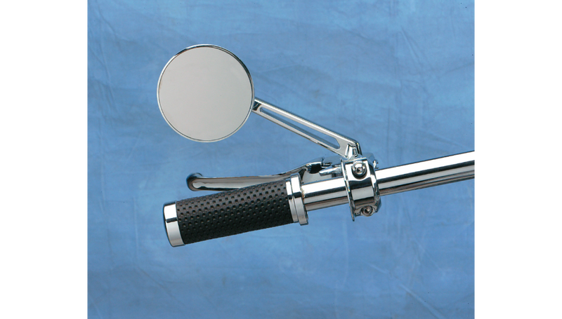 DRAG SPECIALTIES Round Mirror with Short Stem 302155-BC4-LB16 - PartsOutlet.com.au