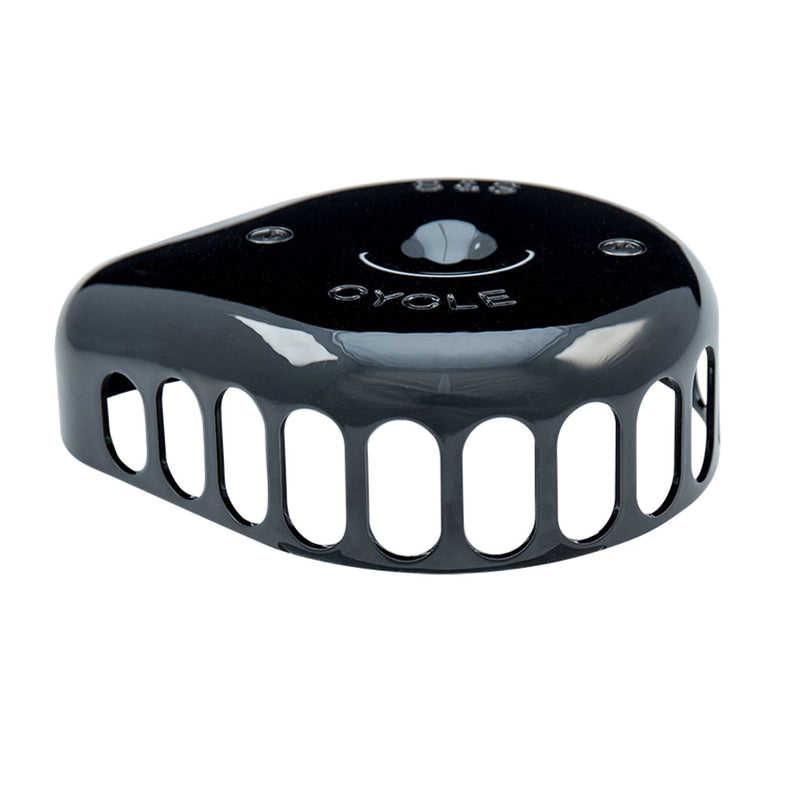 S&S CYCLE Mini Teardrop Air Cleaner Cover in Gloss Black for all Stealth Applications - 170-0366 - PartsOutlet.com.au