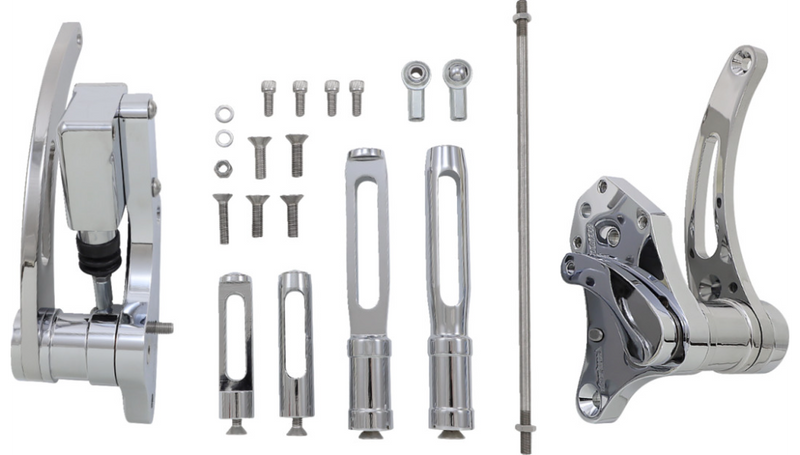 ACCUTRONIX Forward Control - Slotted - Chrome - Harley-Davidson '73-'99 - FC103-SSC