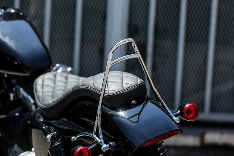 BURLY BRAND Sissy Bar - Short - Chrome - '04-'22 Touring B13-1500C - PartsOutlet.com.au