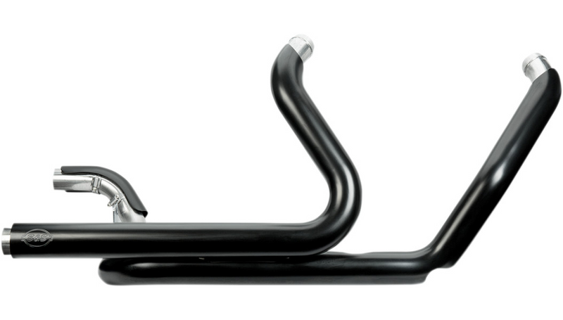 S&S CYCLE Power Tune® Dual Headers - HD Touring 2017+ Black Ceramic 550-0705 - PartsOutlet.com.au