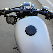 JOKER MACHINE Smooth Gas Cap - Black - Harley-Davidson 1993-2023 - 10-442B - PartsOutlet.com.au