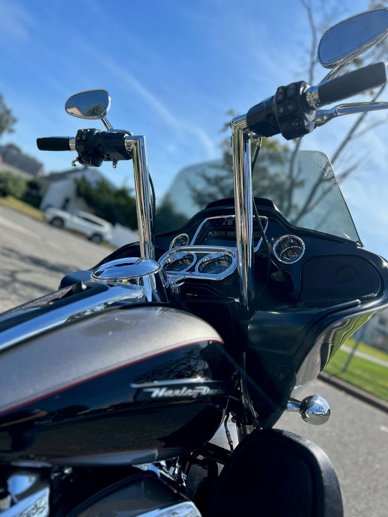 BURLY BRAND Handlebar - Jason - 12" - Chrome - '15-'24 FL - B12-6090C