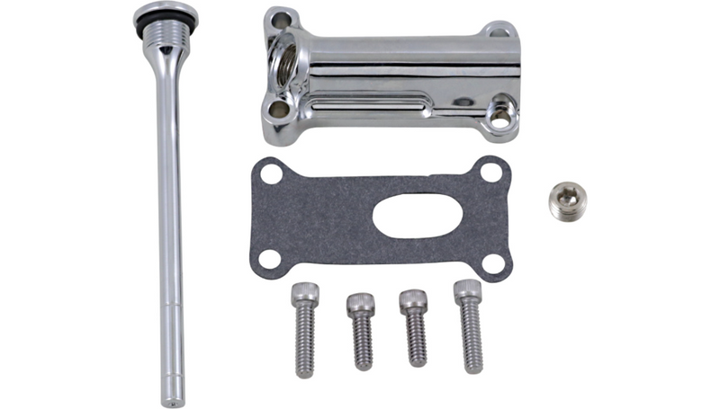 DRAG SPECIALTIES Engine Oil Spout Kit - Chrome - Harley-Davidson 1993-1998 - 323055 - PartsOutlet.com.au