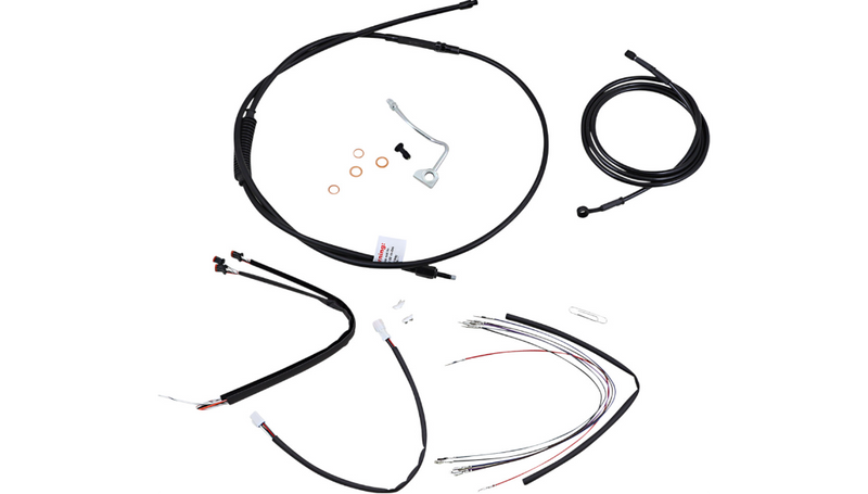 BURLY BRAND Control Kit - 18" Ape Hanger Handlebars - ABS - Road King '14-'16 - B30-1178