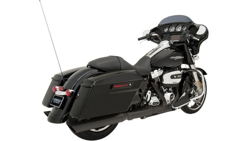 DRAG SPECIALTIES 4" Mufflers for FL '17-'22 - Black - H00968