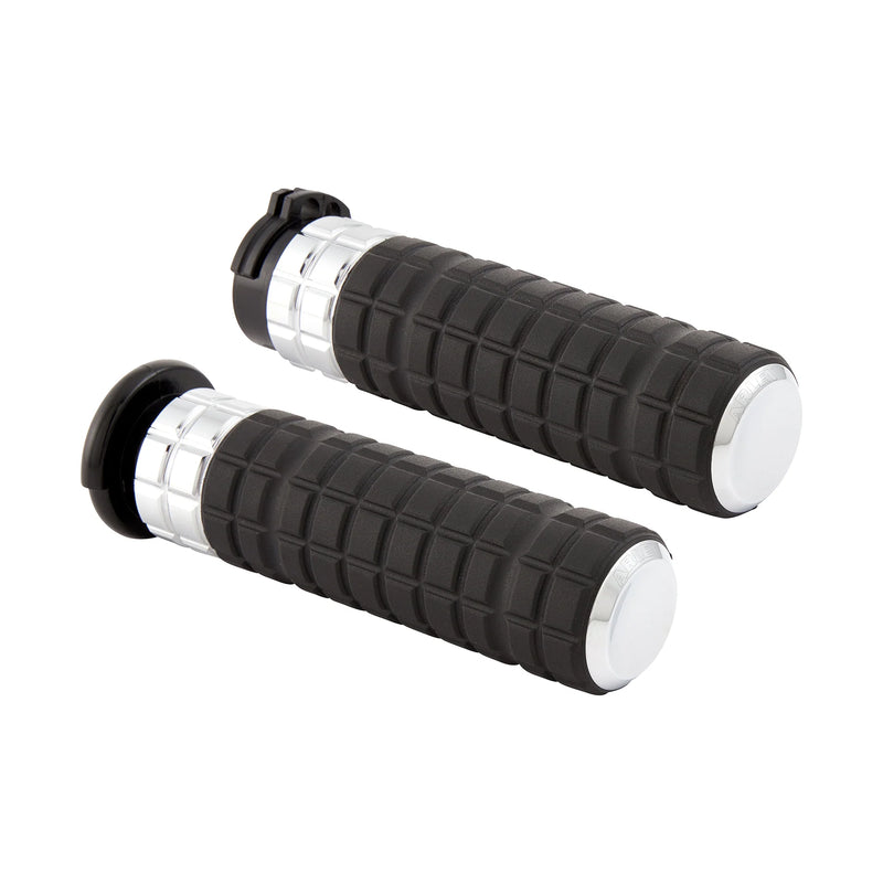ARLEN NESS Grips - SpeedLiner - TBW - Chrome - 24-later FLHX / FLTRX - 500-063 - PartsOutlet.com.au