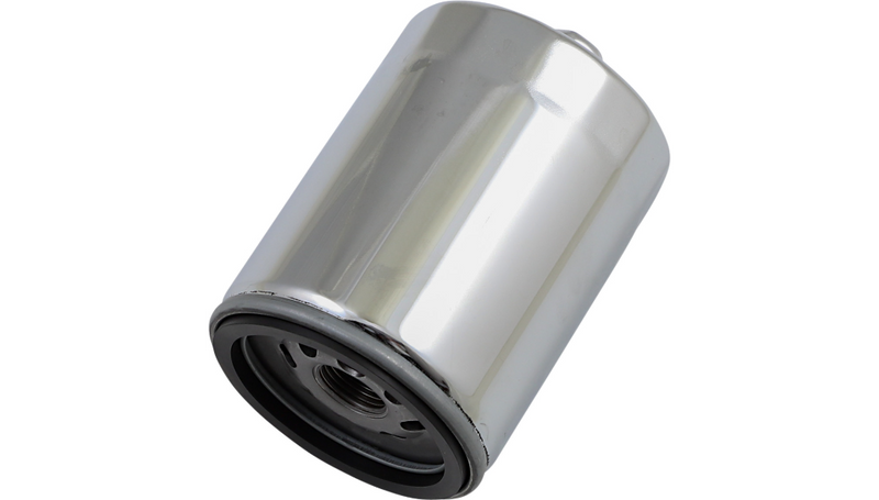 DRAG SPECIALTIES Oil Filter - With Nut - Harley-Davidson 2017-2024 - Chrome - M8 14-0020CKNU - PartsOutlet.com.au