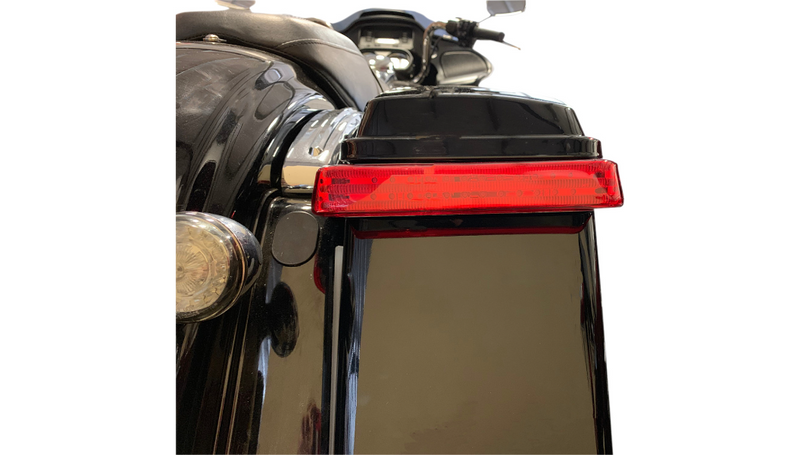 CUSTOM DYNAMICS Saddlebag Lights - BCM - Chrome/Red - FL '14-'25 - PB-SB-BCM-CR
