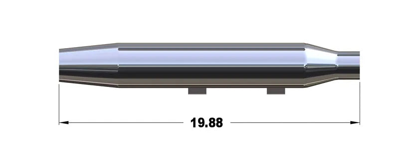 KHROME WERKS Mufflers - Tapered - XL 2014-2022 - 202495 - PartsOutlet.com.au