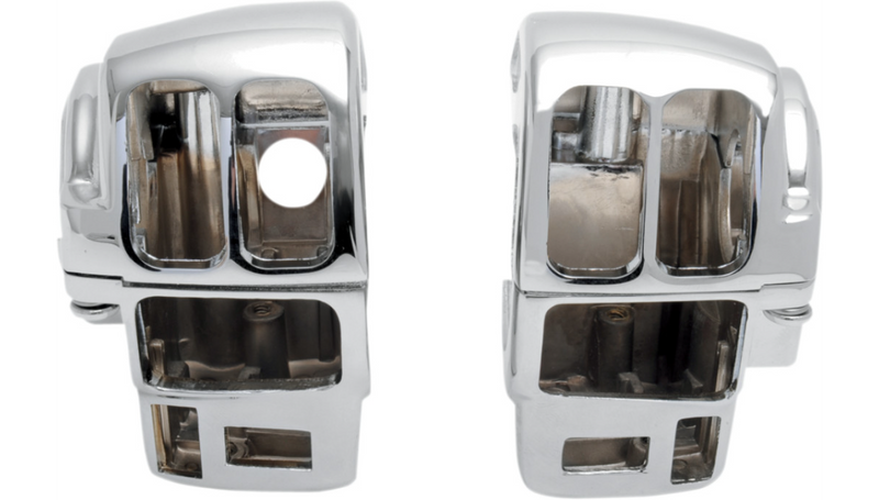 DRAG SPECIALTIES Switch Housing - Cruise - Harley-Davidson 2008-2013 - Chrome H07-0783 - PartsOutlet.com.au