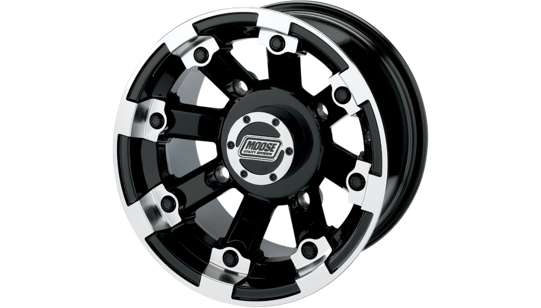 MOOSE UTILITY Wheel - 393X - Front - Black - 14x7 - 4/156 - 4+3 - Polaris/Yamaha - 393147156GBML4