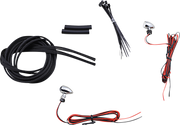 CUSTOM DYNAMICS Micro Turn Signals - Red -Chrome CD-MICRO-R-C