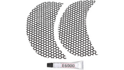 KLOCK WERKS Fairing Vent Screen - Round - Road Glide 2015-2023 - KWS-01-0368-B - PartsOutlet.com.au