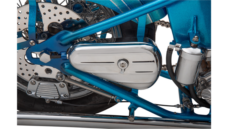 DRAG SPECIALTIES Right Teardrop Toolbox - Chrome 19224 - PartsOutlet.com.au