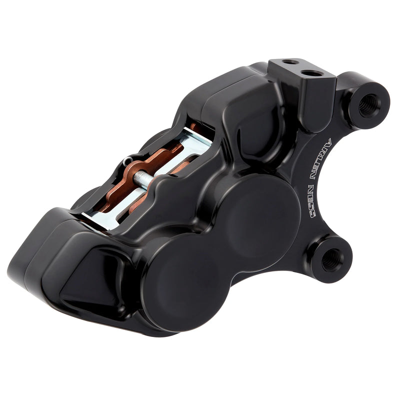 ARLEN NESS 4-PISTON BRAKE CALIPERS, 11.8" BLACK - Front Left - Harley-Davidson '06-'22 - 02-221