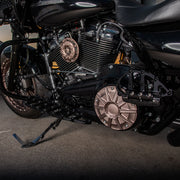 ARLEN NESS 10-GAUGE® DERBY COVER, TITANIUM - 16-up FLT TOURING / BAGGER - 700-007 - PartsOutlet.com.au