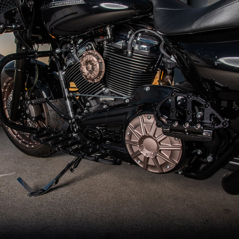 ARLEN NESS 10-GAUGE® DERBY COVER, TITANIUM - 16-up FLT TOURING / BAGGER - 700-007 - PartsOutlet.com.au