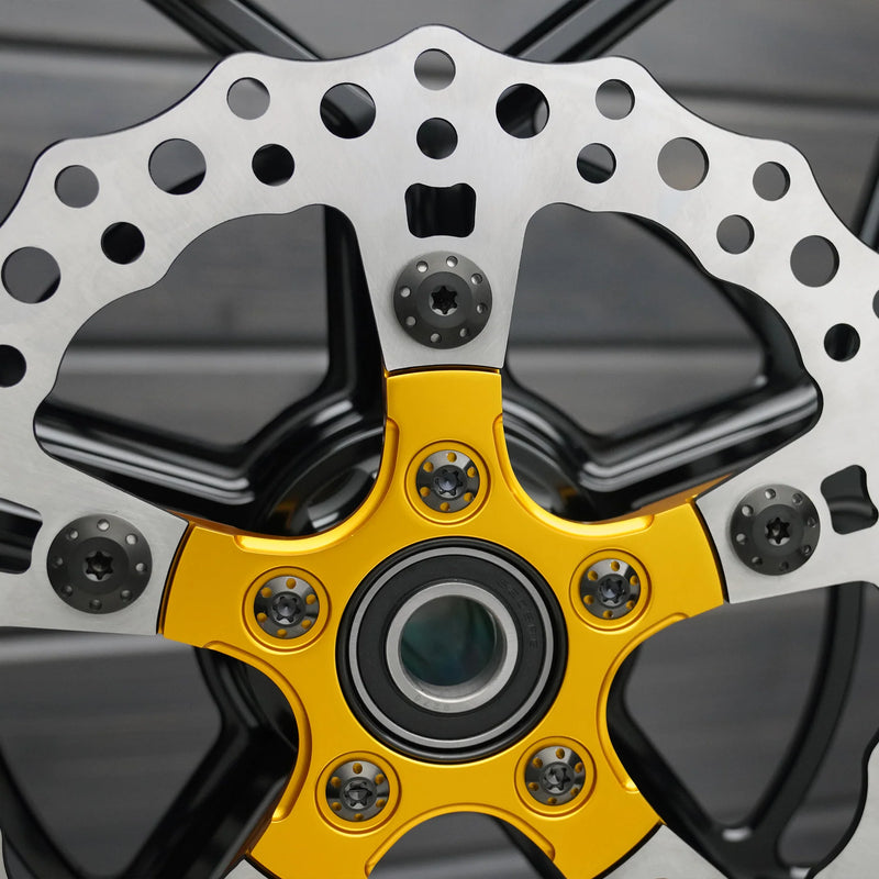 ARLEN NESS Bolt Kit - Holeshot/Rotor/Front - Spoke Mount - Black - 5 Pack - '14-'23 FLT - 300-907 - PartsOutlet.com.au