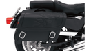 SADDLEMEN Flame Saddlebag - Black - Jumbo X021-05-0421 - PartsOutlet.com.au