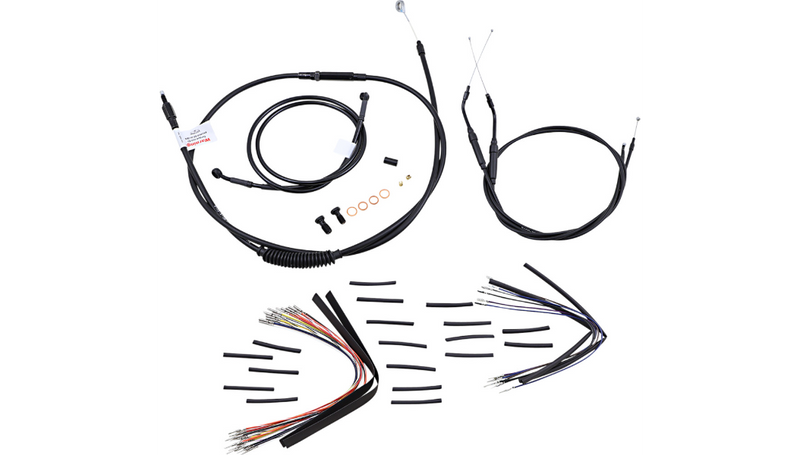 BURLY BRAND Control Kit - 16" Ape Hanger Handlebars - Harley-Davidson FXD '96-'05 - B30-1035