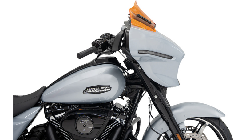 KLOCK WERKS Kolor Flare Windshield - 8" - Orange - Street Glide FLHX 2024+ - KWW-01-0729
