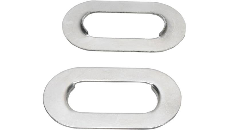 DRAG SPECIALTIES Axle Adjuster Plate - Stainless Steel - Harley-Davidson 1973-1999 - FX/FXST 339105-BC204 - PartsOutlet.com.au