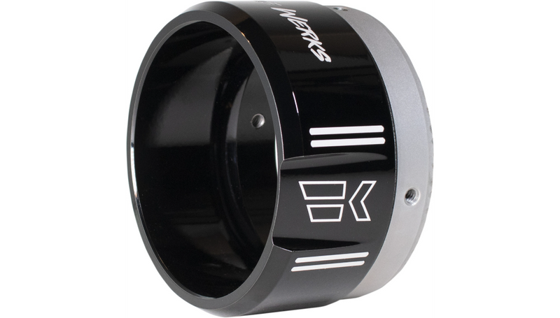 KHROME WERKS 4-1/2" Klassic Tip - Right - Black Powdercoat - 200659P