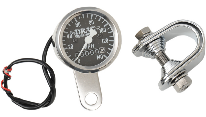 DRAG SPECIALTIES Speedometer - Black - 2:1 Ratio - 1-7/8" - 21-6961DS-BX15A