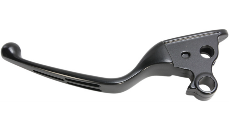 DRAG SPECIALTIES Clutch Lever - Wide Blade - Slotted - Softail '15-'24 - Black - H07-0603MB-C - PartsOutlet.com.au