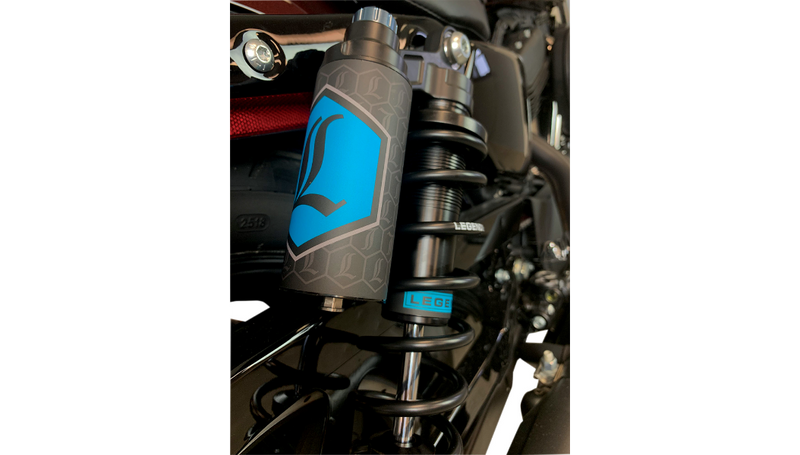LEGEND SUSPENSION REVO ARC Piggyback Shocks - Heavy Duty - Black - 14" - '04+ Sportster - 1310-1897