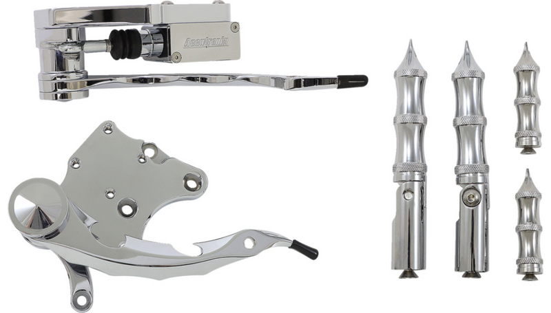 ACCUTRONIX Forward Control - Tribal - Chrome - Softail '00-'13 - FC106-SLC