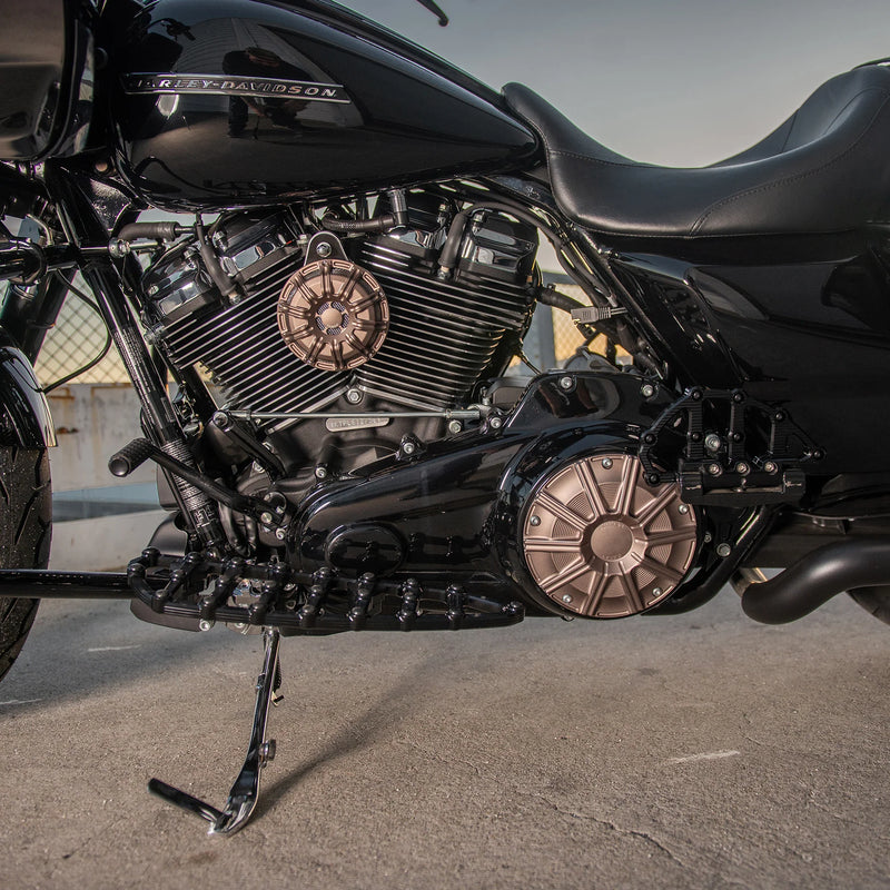 ARLEN NESS 10-GAUGE® DERBY COVER, TITANIUM - 16-up FLT TOURING / BAGGER - 700-007 - PartsOutlet.com.au