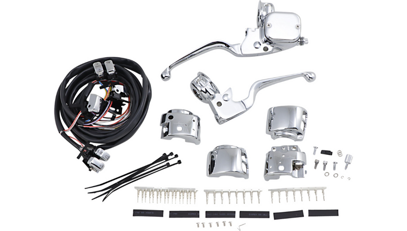 DRAG SPECIALTIES Handlebar Controls - 11/16" Master Cylinder Dual Disc - Harley-Davidson '96-'11 - H07-0751AK