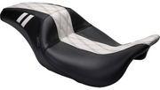 LE PERA Outcast Seat - White Double Diamond - GT1 - FLH LK-987GT1 - PartsOutlet.com.au