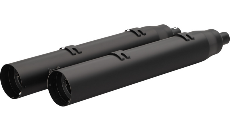 KHROME WERKS 4-1/2" War Hammer Mufflers - Indian Touring '14-'24 with saddlebags - Black - 202225