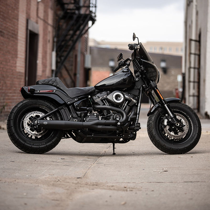 S&S CYCLE SUPERSTREET 2-1 for STANDARD CHASSIS M8 SOFTAIL® MODELS—Black 550-0846B - PartsOutlet.com.au