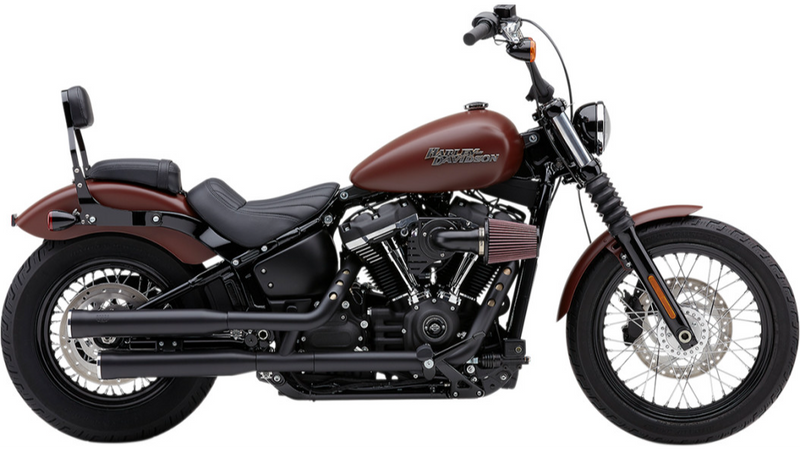 COBRA 3" RPT Mufflers - '18-'24 Softail Heritage & Deluxe - Black - 6058B