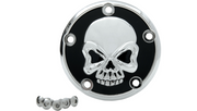 DRAG SPECIALTIES Point Cover - Skull Chrome - Harley-Davidson 1999-2017 - 5 Hole 301711 - PartsOutlet.com.au