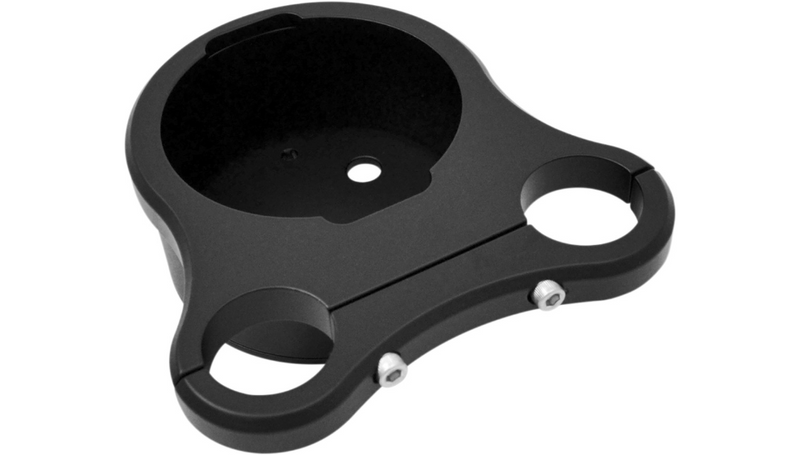 DRAG SPECIALTIES 1.25" T-Bar Single Gauge Mount - Flat Black - For '00-'20 OEM Style Gauges - 2201-0201